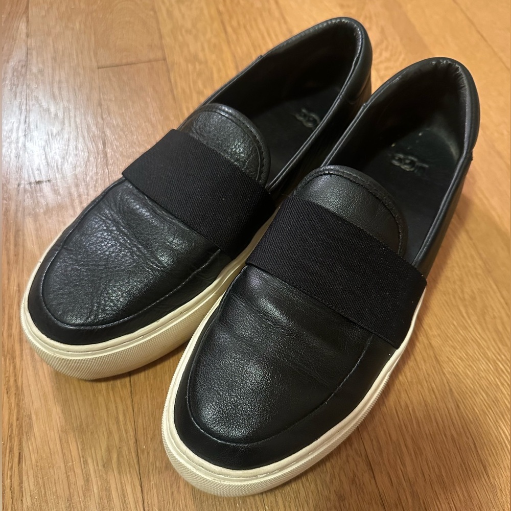 UGG Leather Slip-On Sneaker